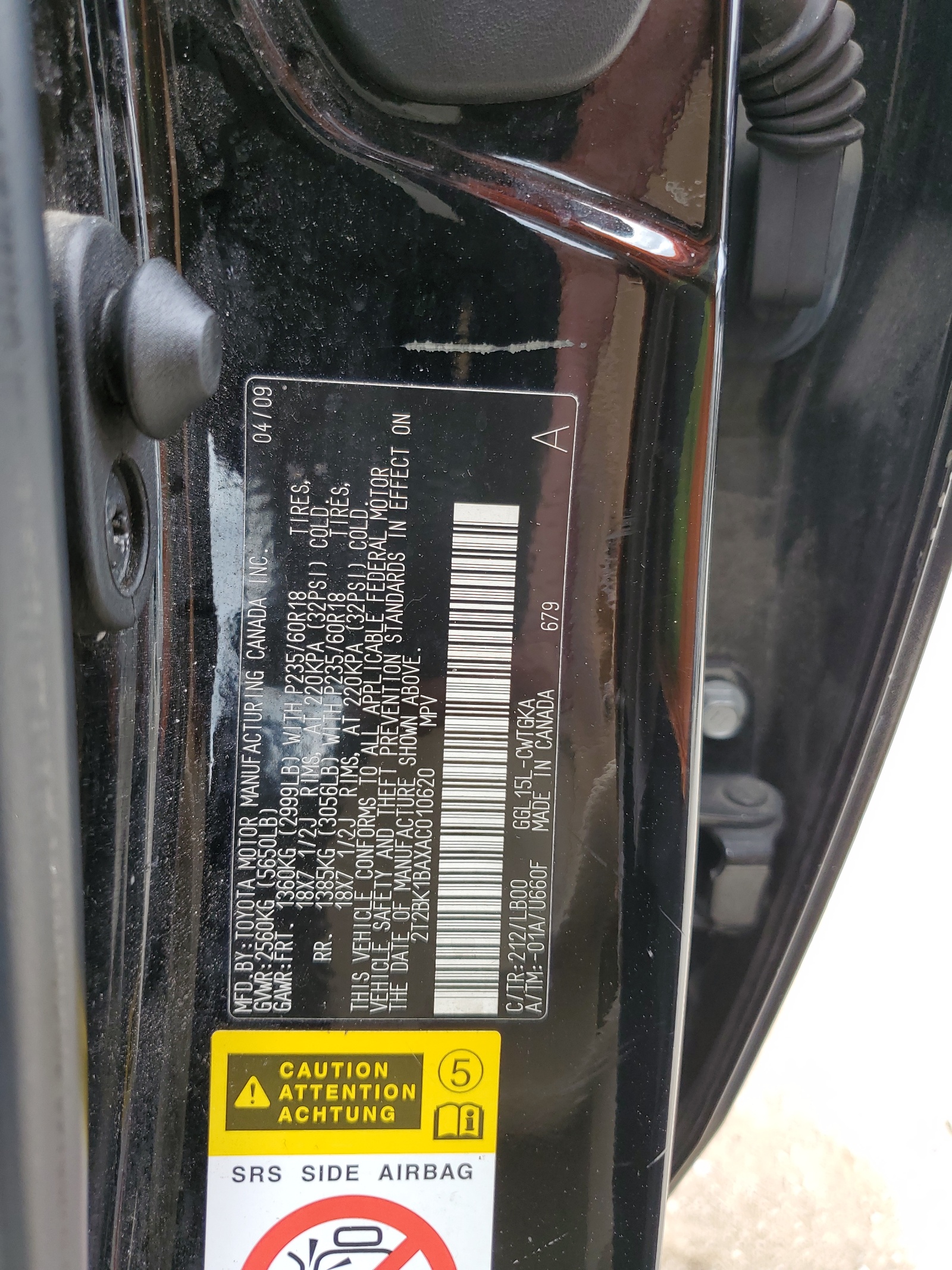 2T2BK1BAXAC010620 2010 Lexus Rx 350