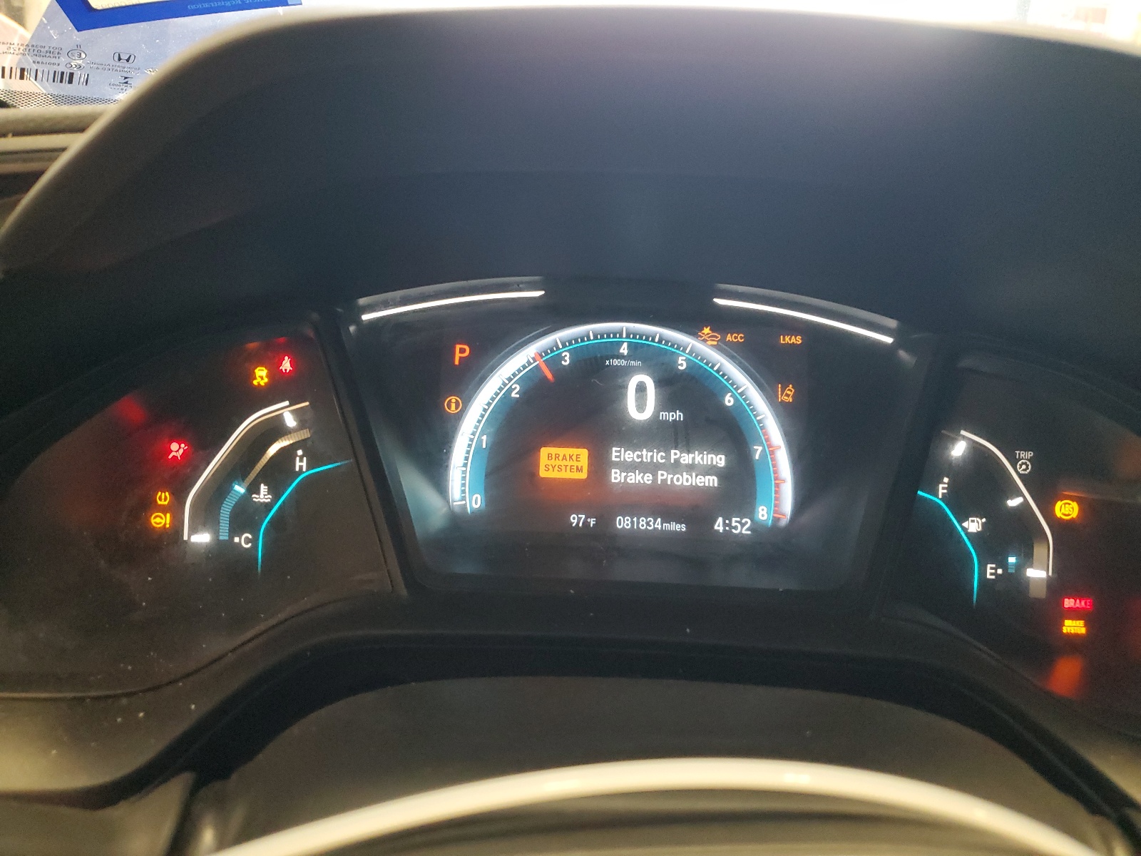 19XFC2F6XLE000950 2020 Honda Civic Lx