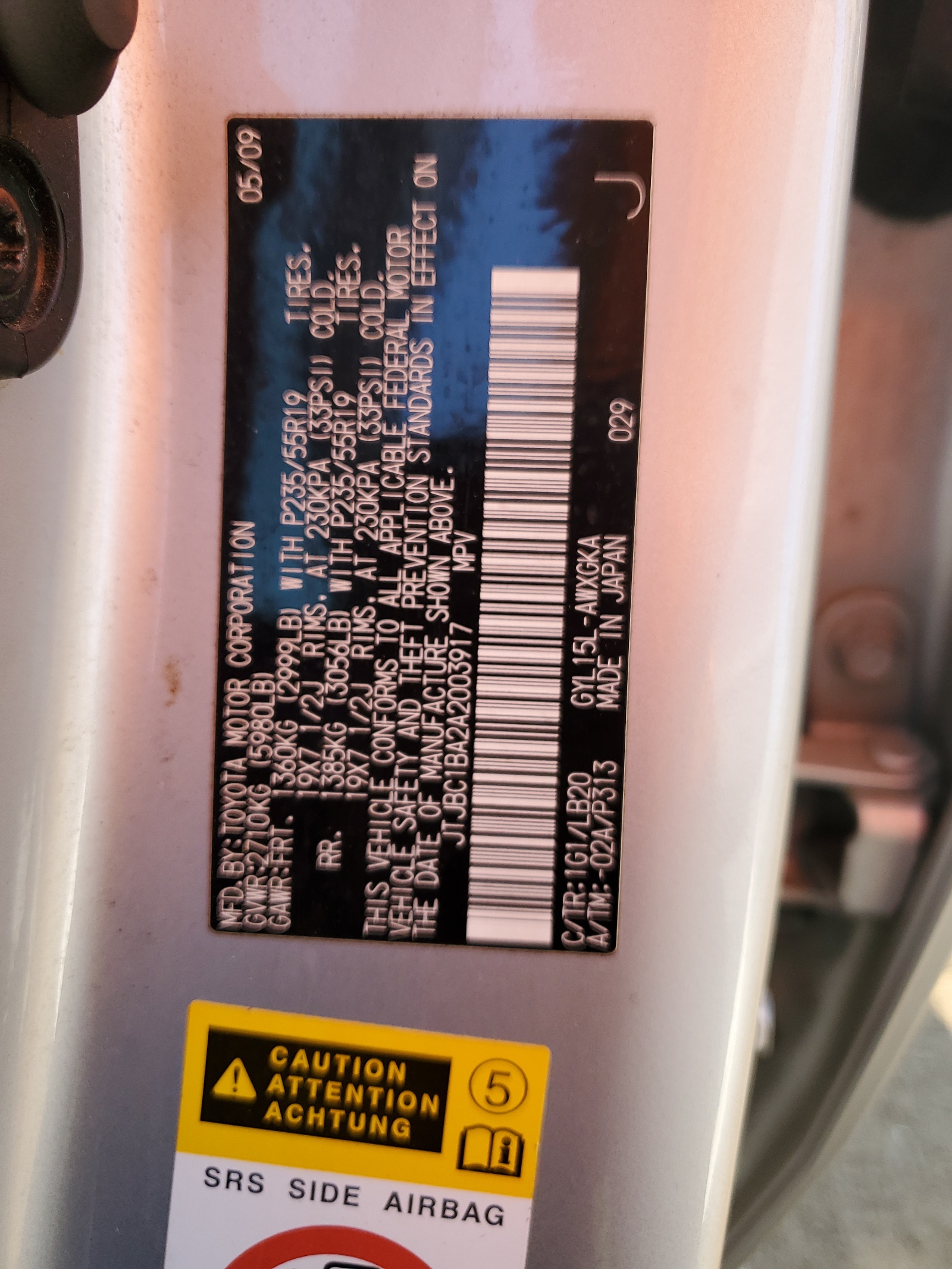 JTJBC1BA2A2003917 2010 Lexus Rx 450