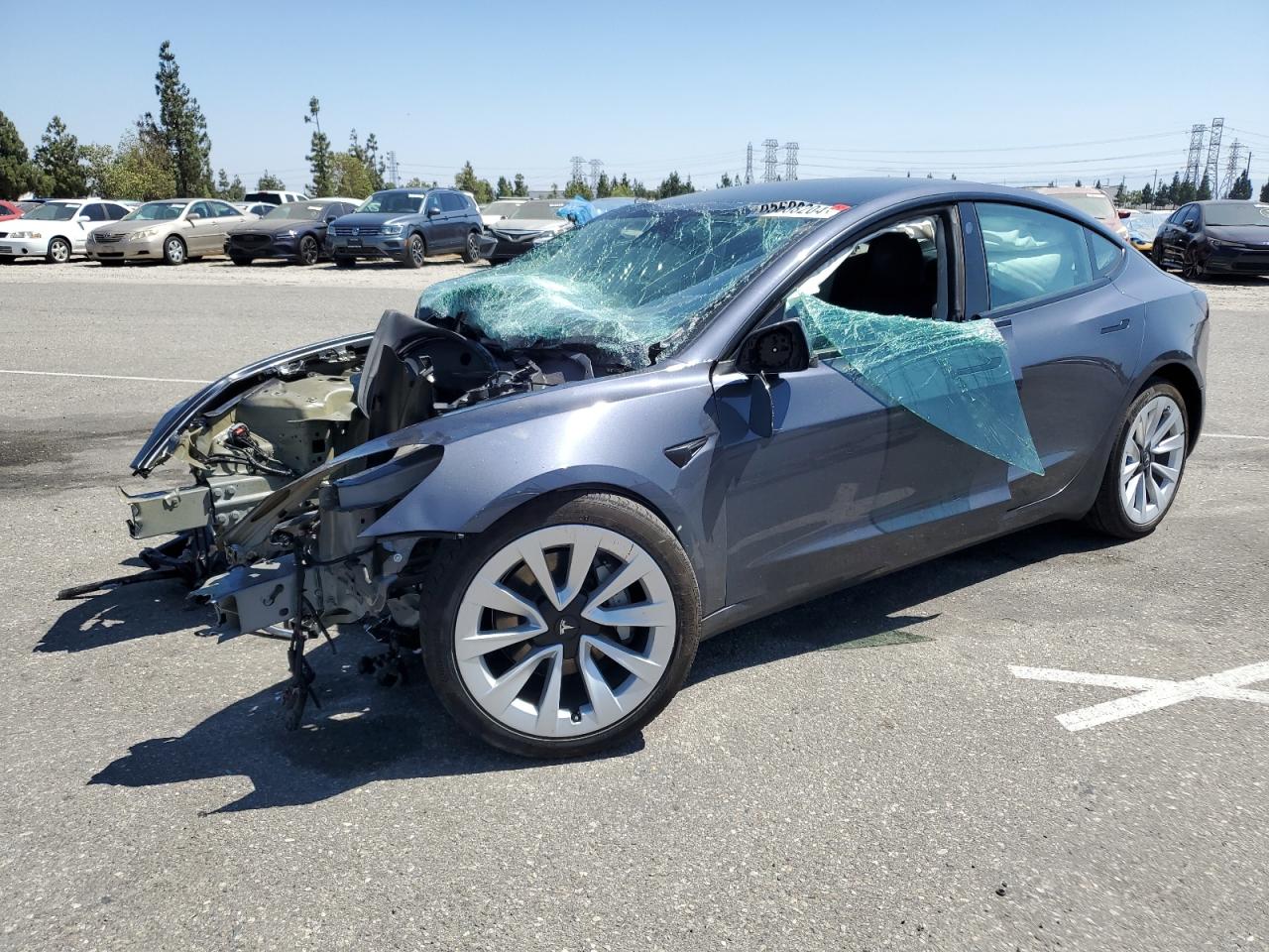 5YJ3E1EA7NF294284 2022 TESLA MODEL 3 - Image 1