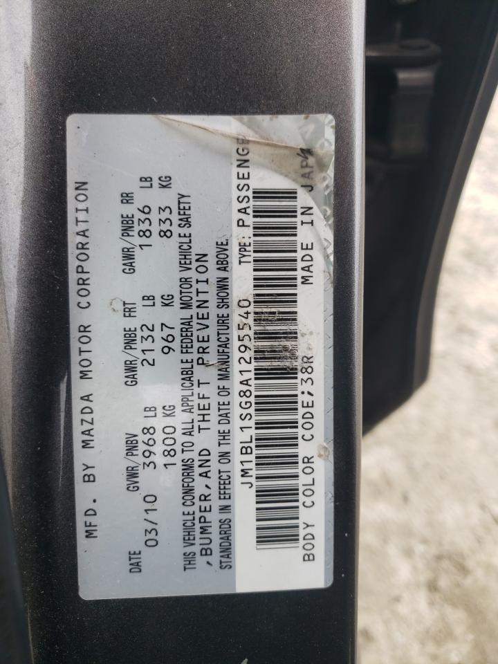 2010 Mazda 3 I VIN: JM1BL1SG8A1295540 Lot: 64372784