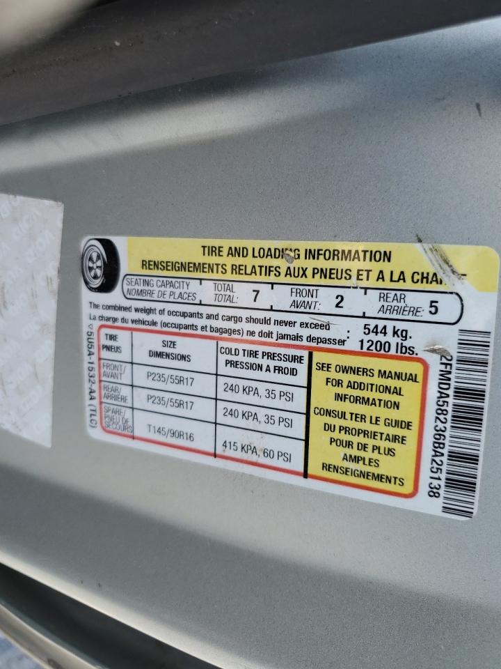 2006 Ford Freestar Limited VIN: 2FMDA58236BA25138 Lot: 64174554