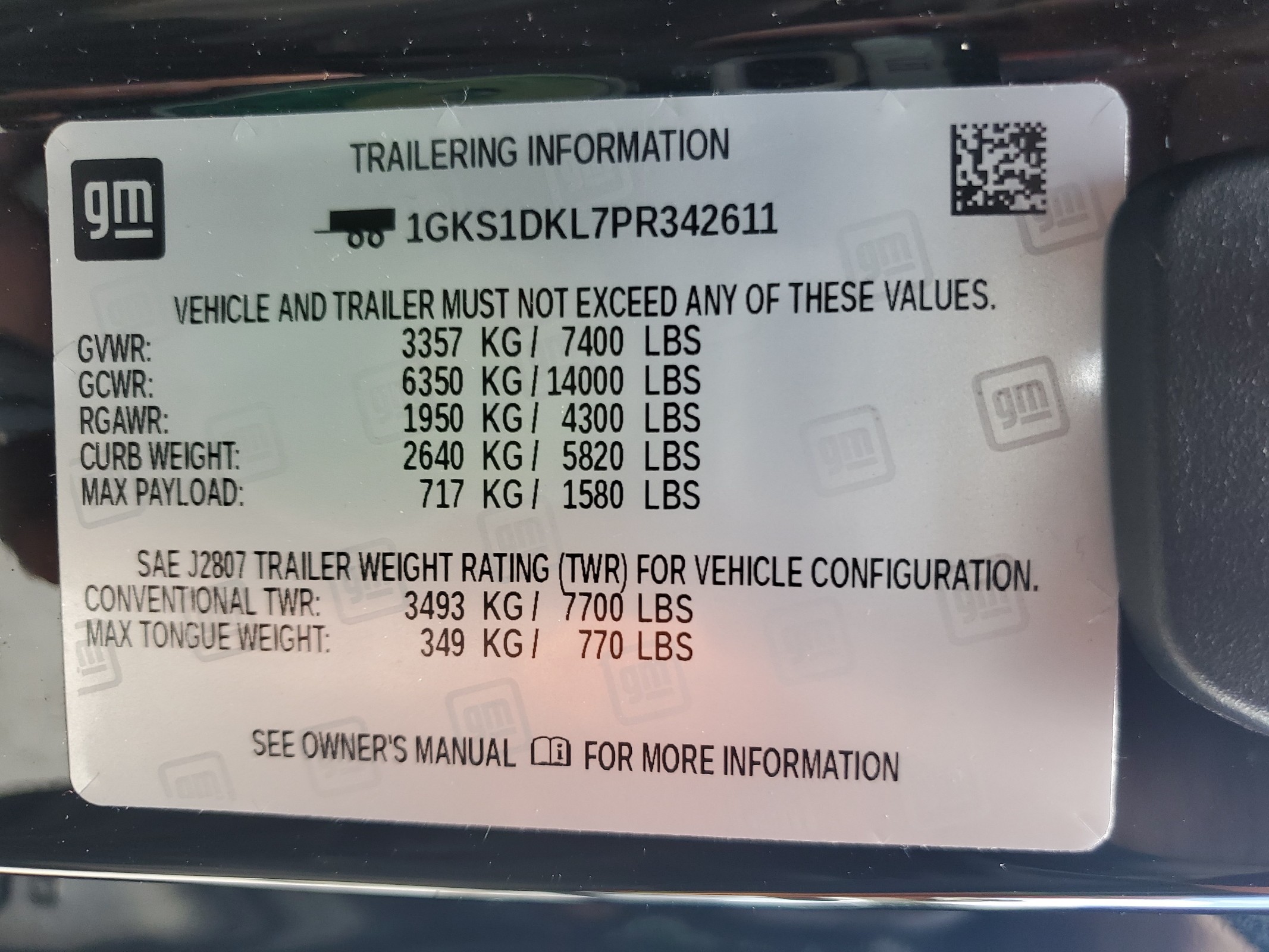 1GKS1DKL7PR342611 2023 GMC Yukon Denali