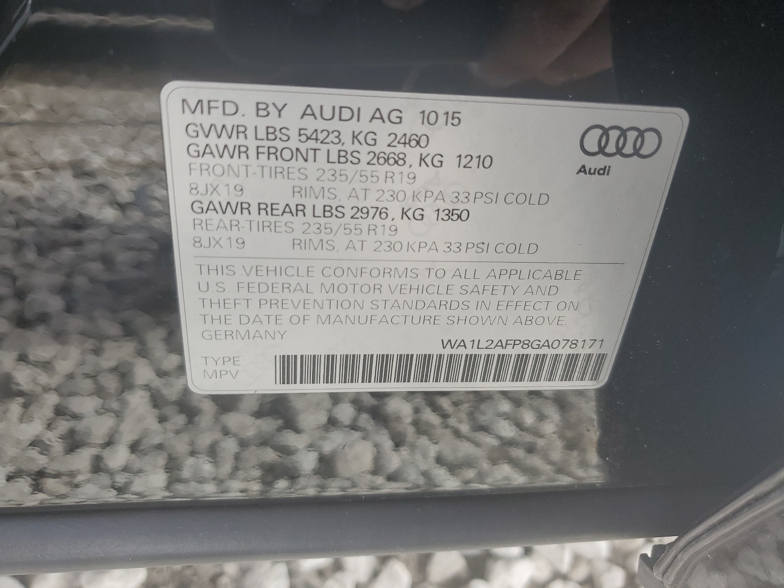 WA1L2AFP8GA078171 2016 Audi Q5 Premium Plus