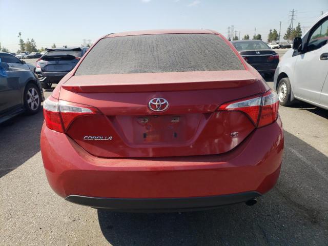 Sedans TOYOTA COROLLA 2016 Czerwony