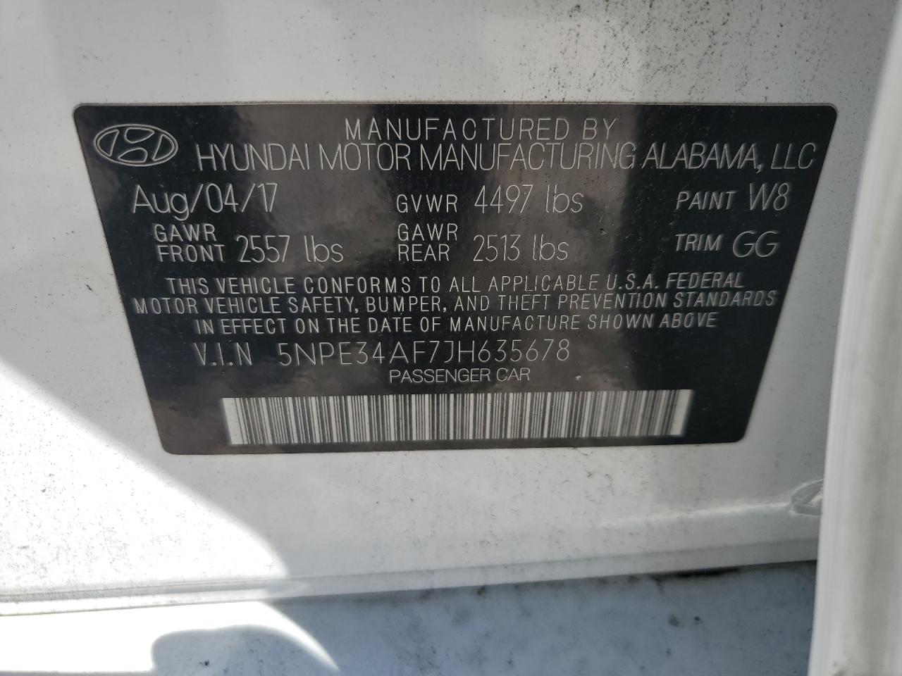 2018 Hyundai Sonata Sport VIN: 5NPE34AF7JH635678 Lot: 62539894