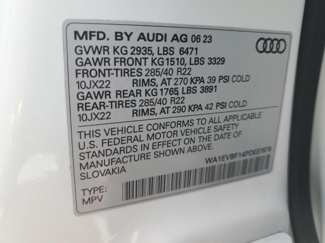 WA1EVBF14PD037875 Audi Q8 PREMIUM 13