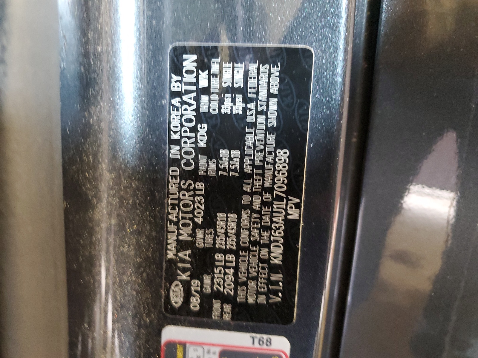 KNDJ63AU1L7096898 2020 Kia Soul Gt Line