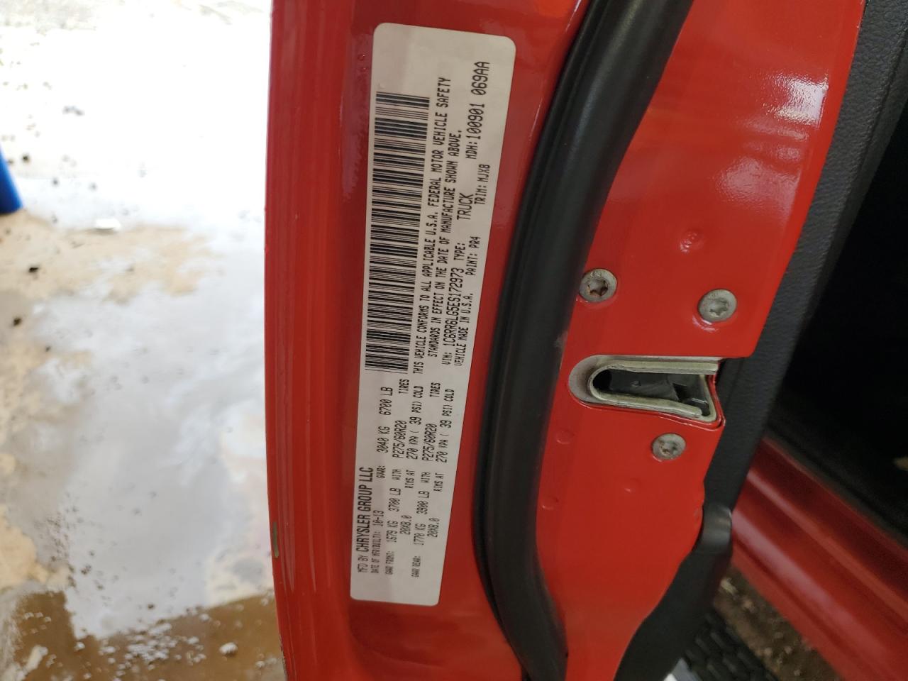 2014 Ram 1500 Slt VIN: 1C6RR6LG5ES172973 Lot: 64785084