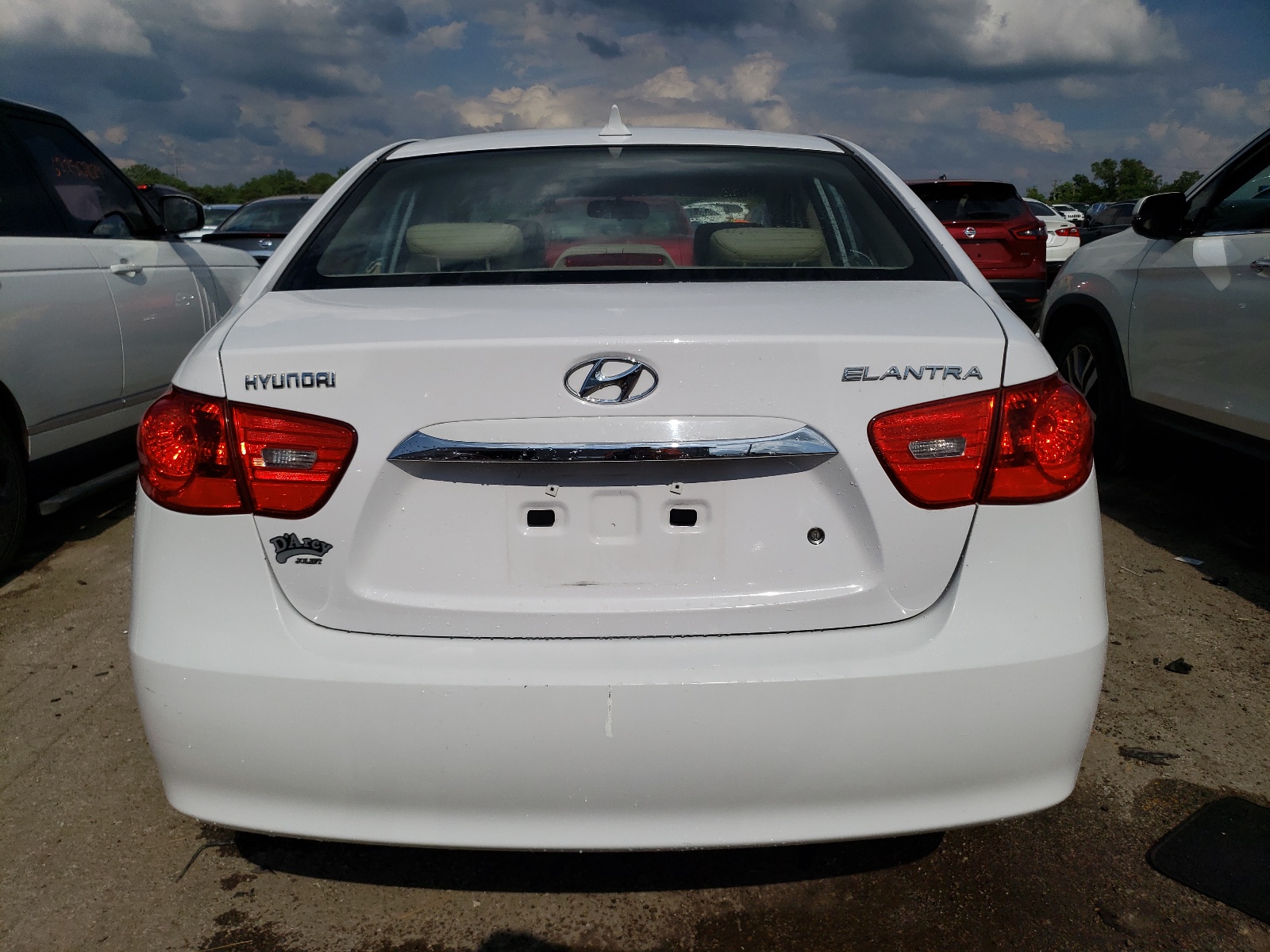 KMHDU4AD9AU156347 2010 Hyundai Elantra Blue