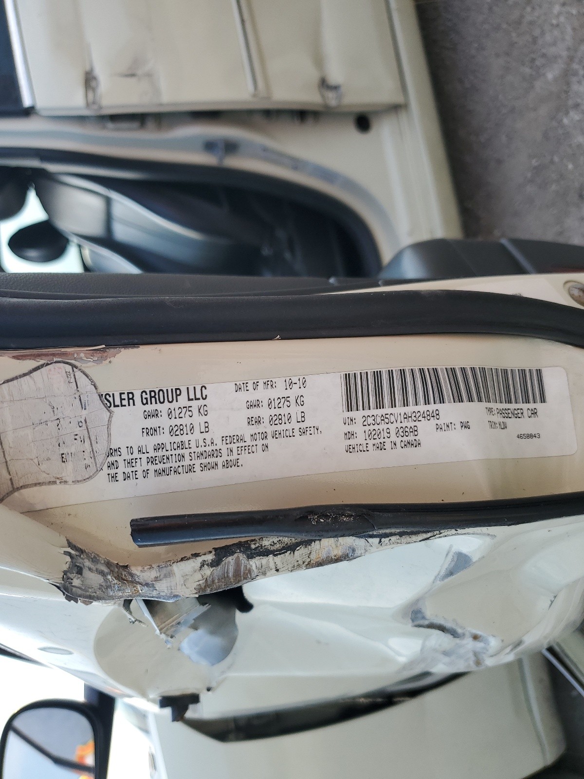 2C3CA5CV1AH324848 2010 Chrysler 300 Touring