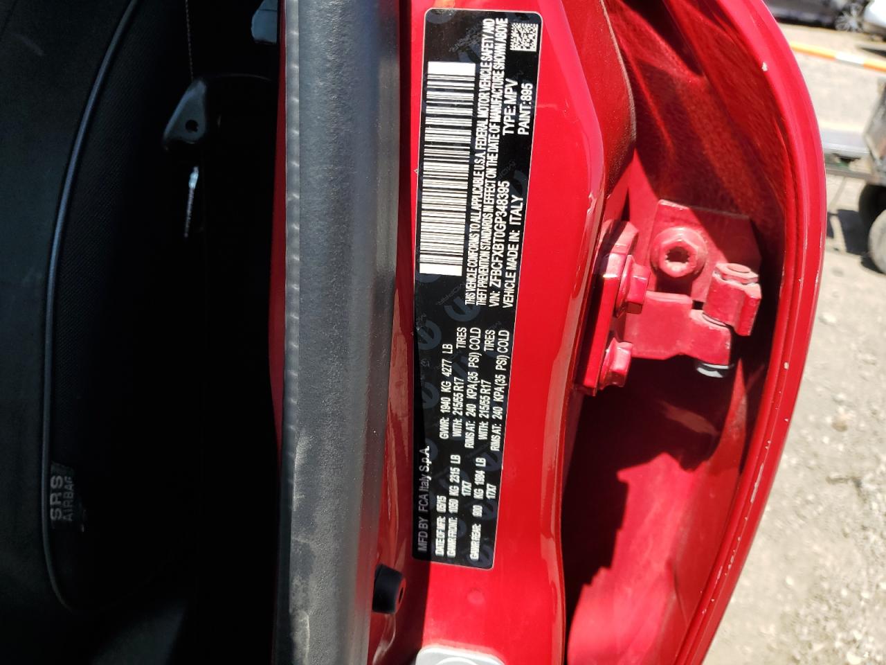 2016 Fiat 500X Easy VIN: ZFBCFXBT0GP348395 Lot: 61699084