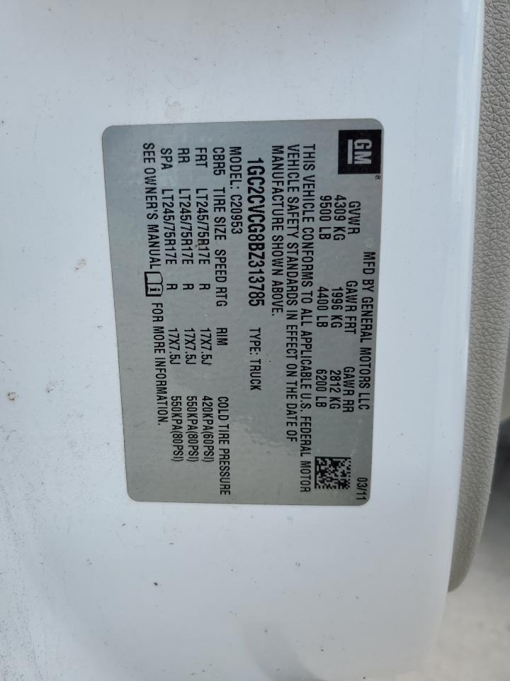 2011 Chevrolet Silverado C2500 Heavy Duty VIN: 1GC2CVCG8BZ313785 Lot: 62652044