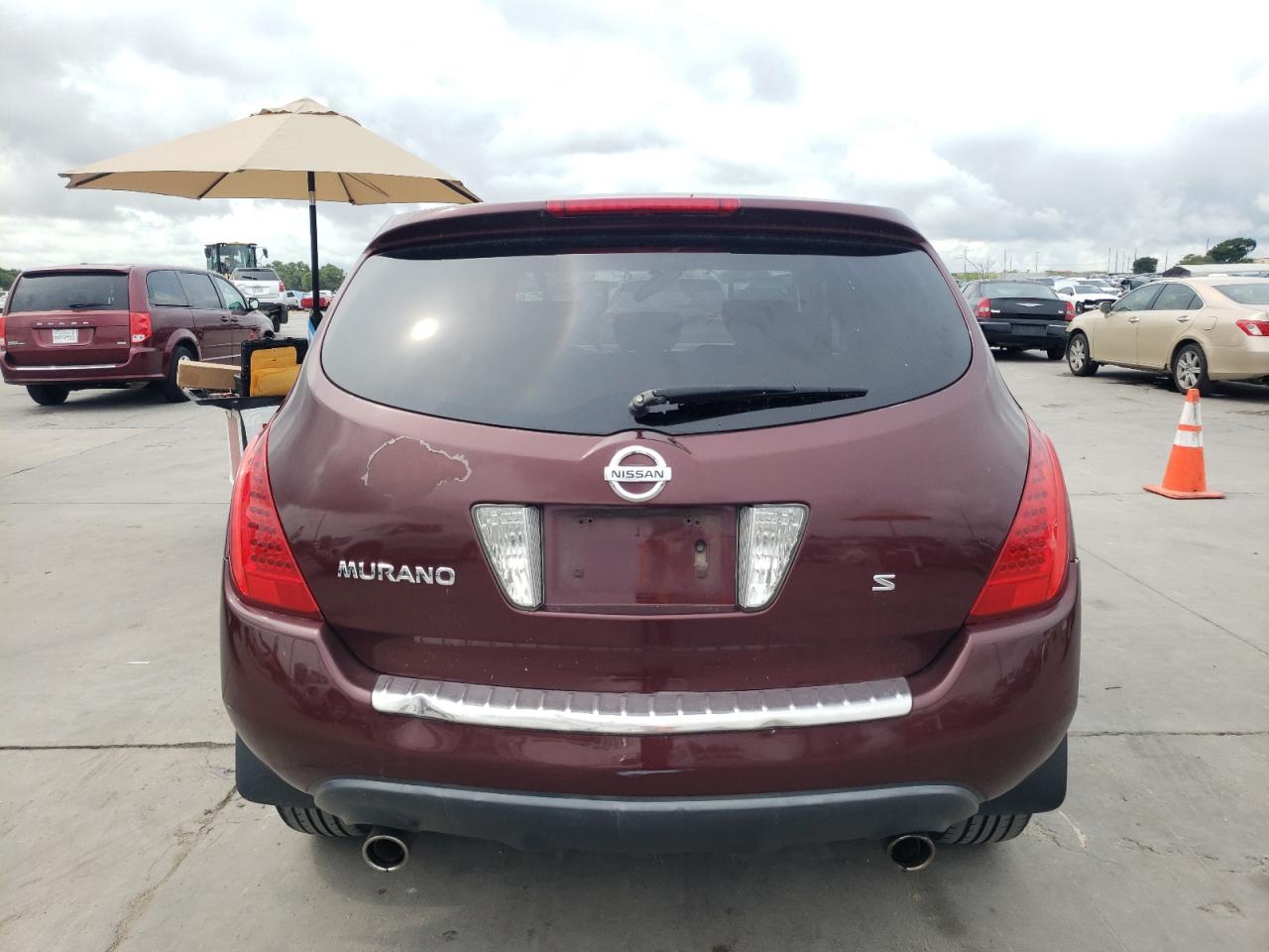 2006 Nissan Murano Sl VIN: JN8AZ08T26W425187 Lot: 63720464