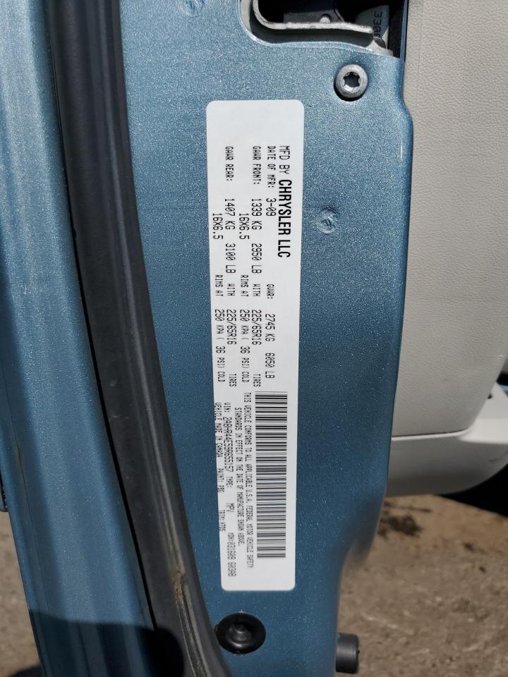 2009 Chrysler Town & Country Lx VIN: 2A8HR44E59R655157 Lot: 63006394