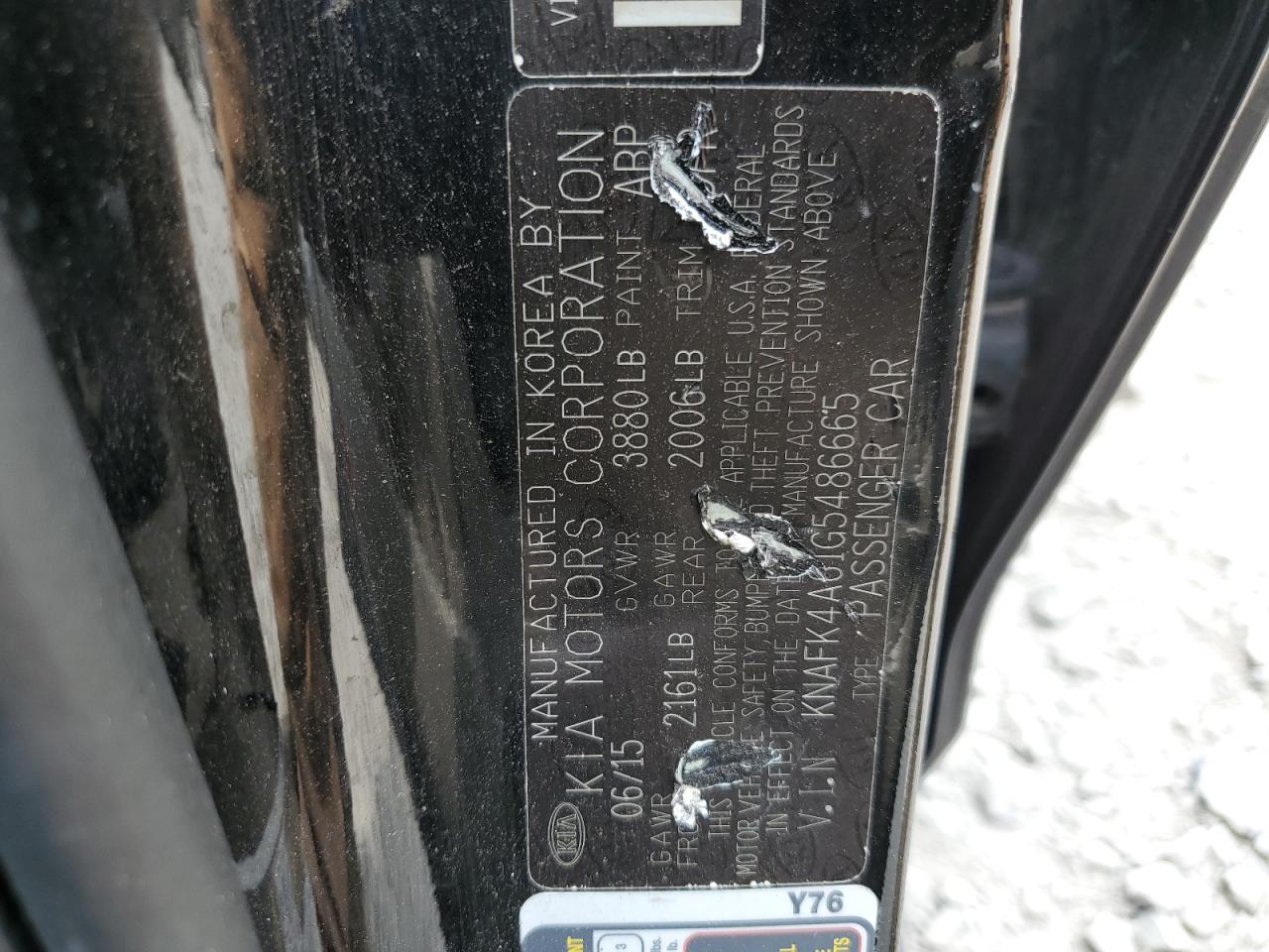 2016 Kia Forte Lx VIN: KNAFK4A61G5486665 Lot: 65123004