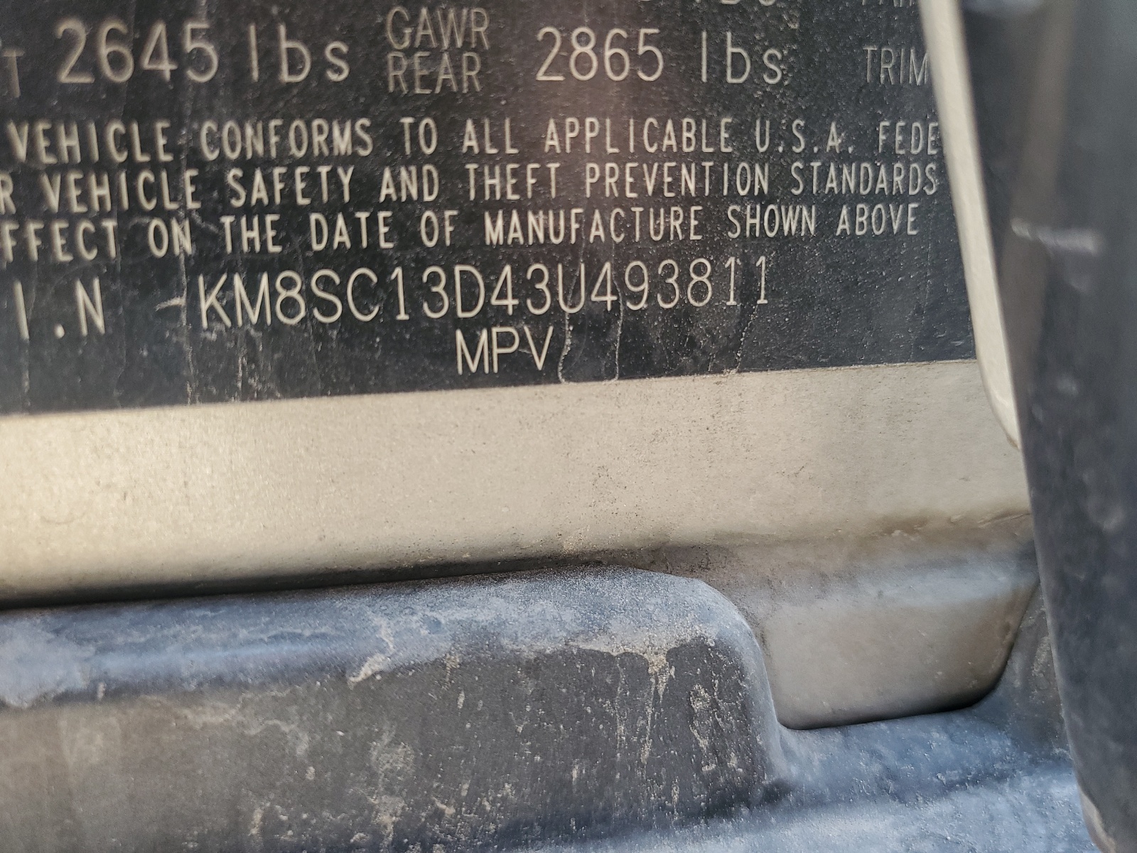 KM8SC13D43U493811 2003 Hyundai Santa Fe Gls