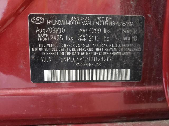 5NPEC4AC3BH124217 | 2011 Hyundai sonata se