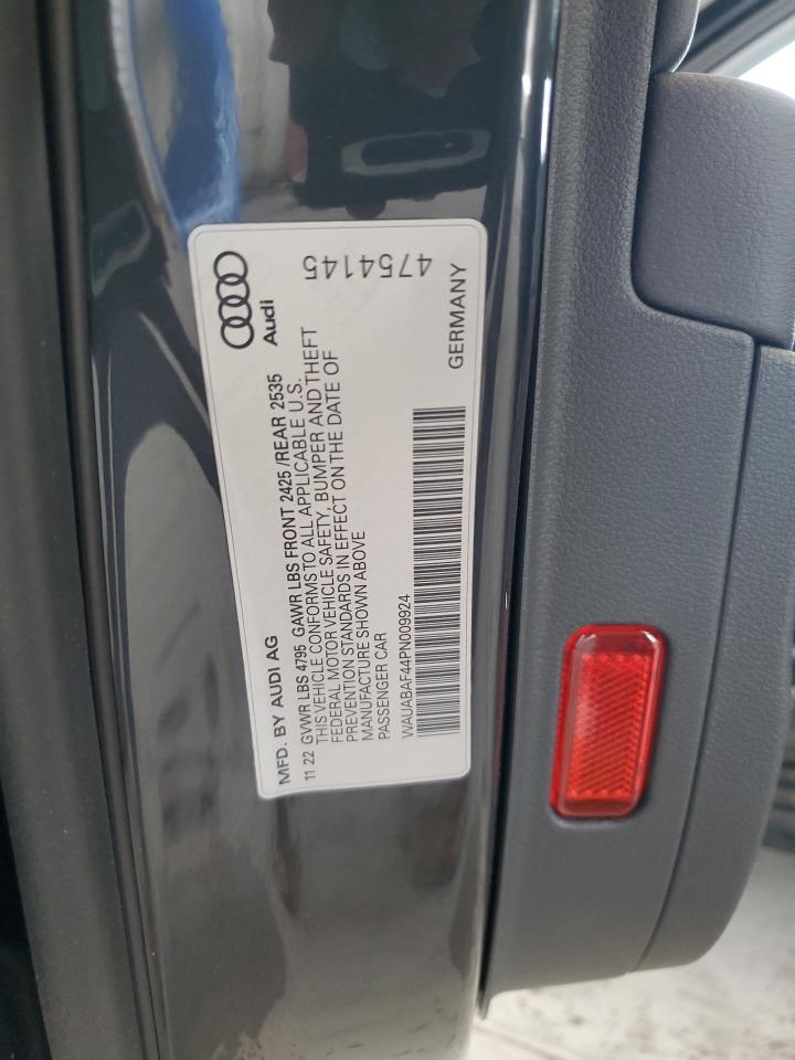 2023 Audi A4 Premium 40 VIN: WAUABAF44PN009924 Lot: 63639034