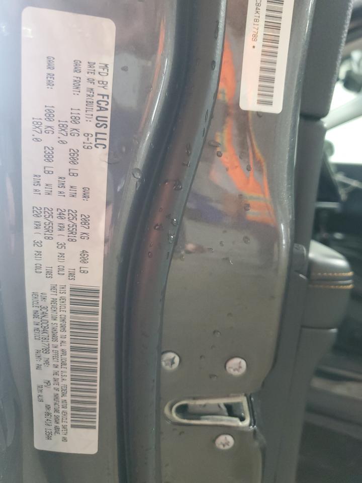 2019 Jeep Compass Limited VIN: 3C4NJDCB4KT817789 Lot: 64772714