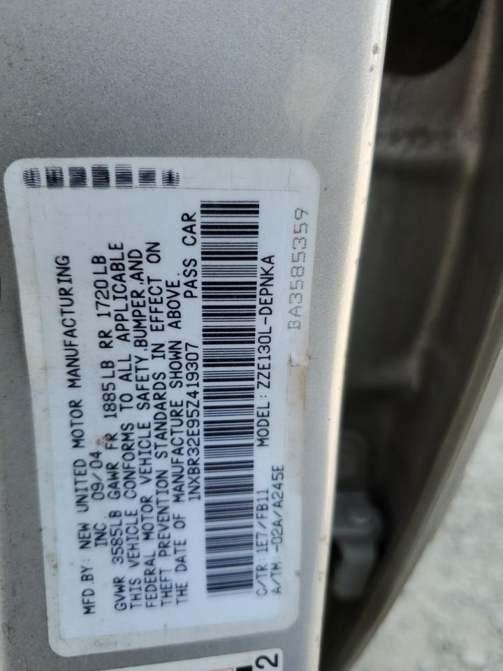 2005 Toyota Corolla Ce VIN: 1NXBR32E95Z419307 Lot: 63911264