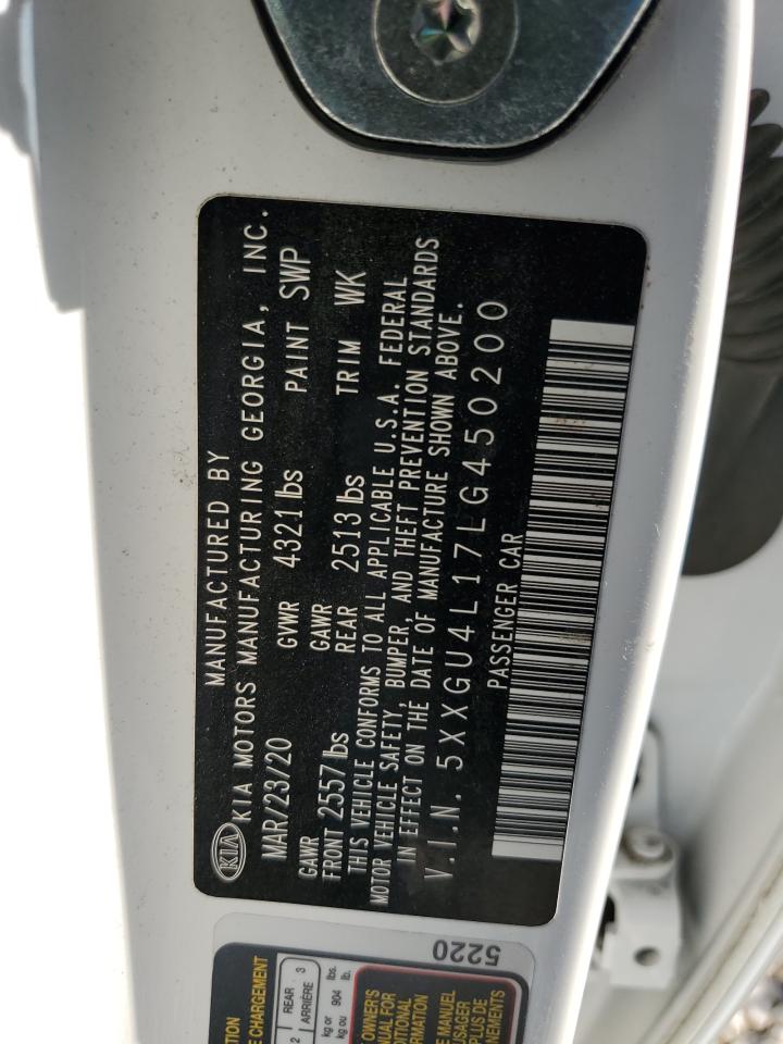 2020 Kia Optima Ex VIN: 5XXGU4L17LG450200 Lot: 63496074