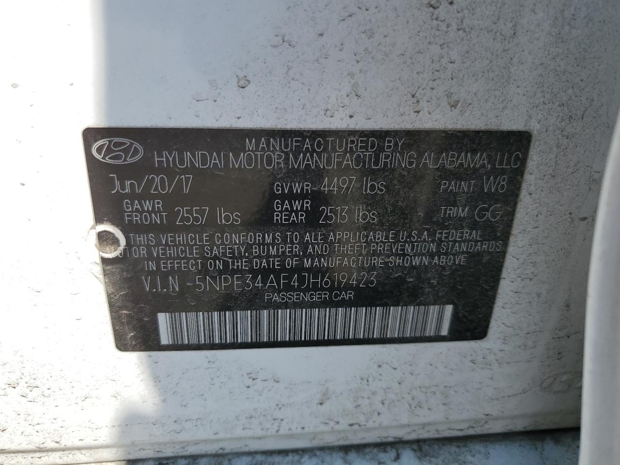 5NPE34AF4JH619423 2018 Hyundai Sonata Sport