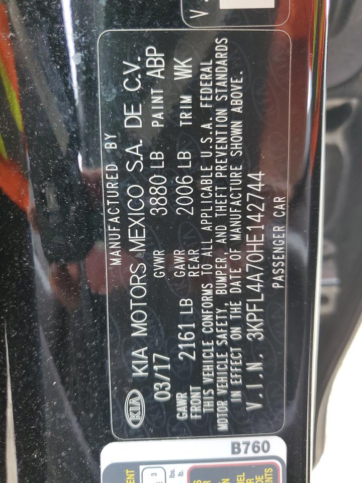 2017 Kia Forte Lx VIN: 3KPFL4A70HE142744 Lot: 64657934