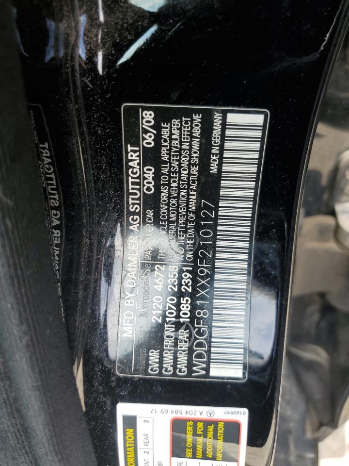 2009 Mercedes-Benz C 300 4Matic VIN: WDDGF81XX9F210127 Lot: 62072664