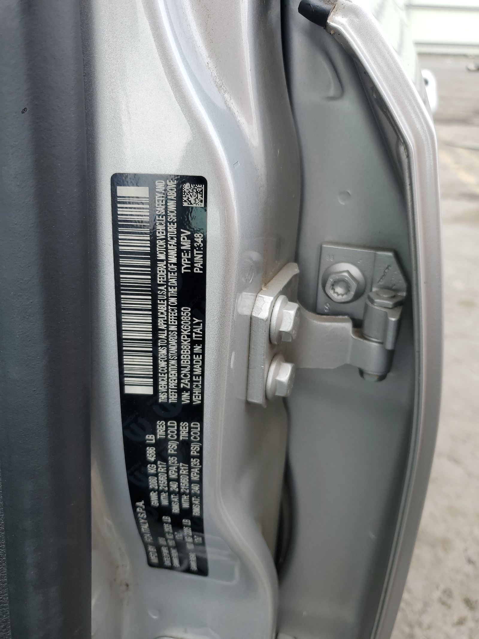 ZACNJBBB8KPK60850 2019 Jeep Renegade Latitude