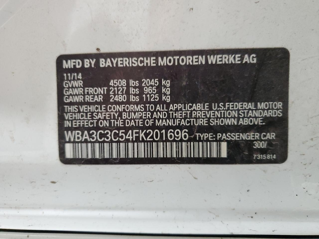 2015 BMW 3er - Image 12