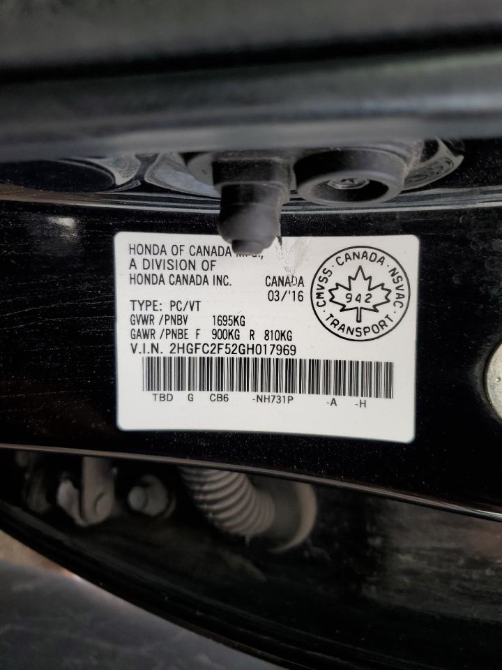 2HGFC2F52GH017969 2016 Honda Civic Lx 2HGFC2F52GH017969 2016 Honda Civic Lx