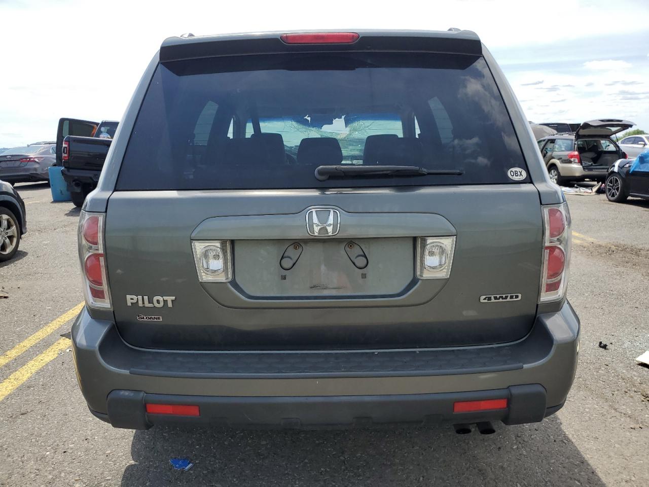 2007 Honda Pilot Ex VIN: 2HKYF18407H527063 Lot: 61708654