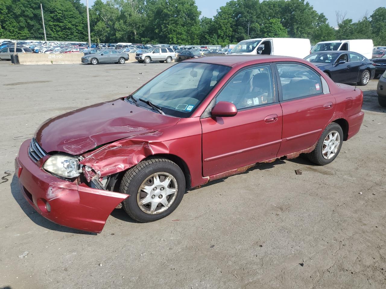 2003 Kia Spectra Base VIN: KNAFB121435275150 Lot: 61747324