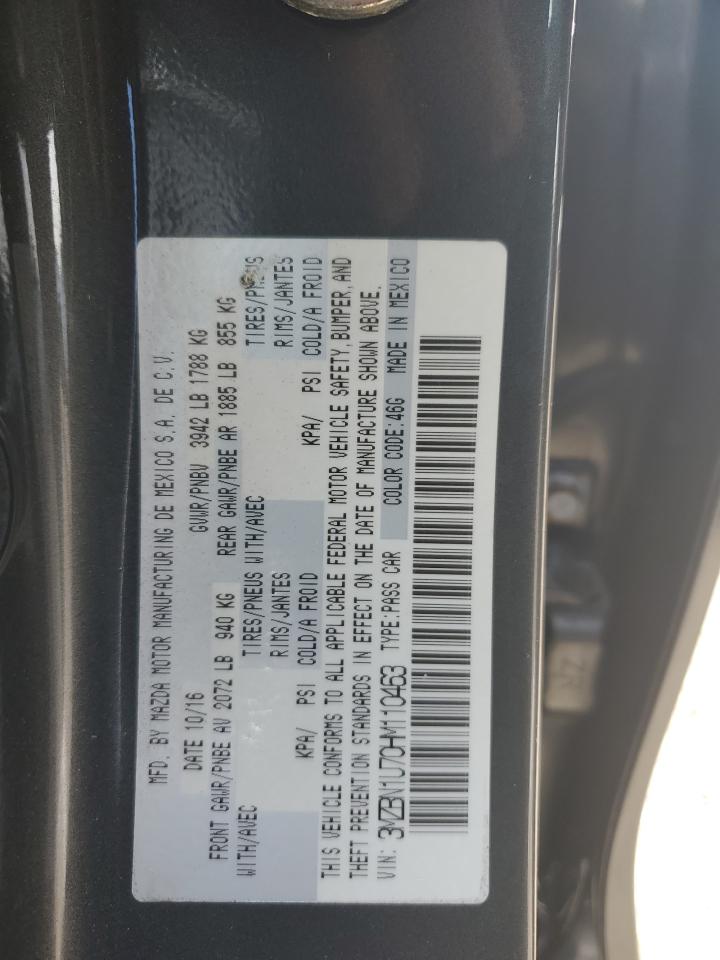 2017 Mazda 3 Sport VIN: 3MZBN1U70HM110463 Lot: 65268954