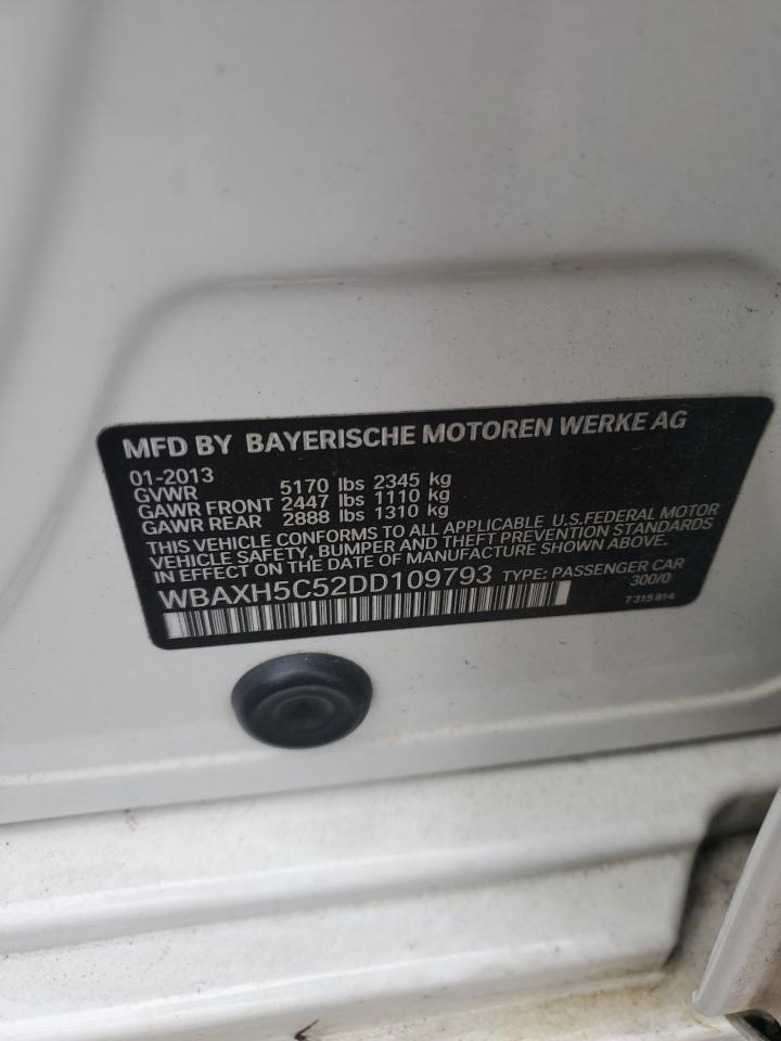 2013 BMW 528 Xi VIN: WBAXH5C52DD109793 Lot: 63788064