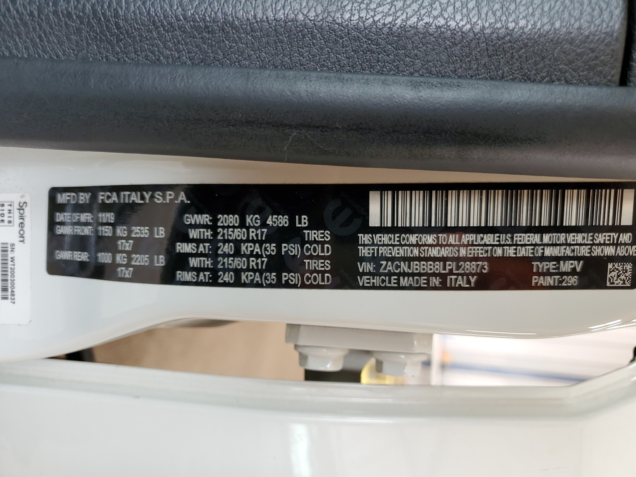 ZACNJBBB8LPL28873 2020 Jeep Renegade Latitude