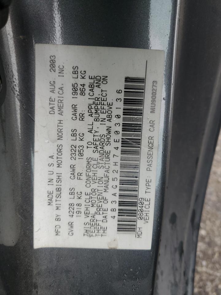 2004 Dodge Stratus R/T VIN: 4B3AG52H74E030136 Lot: 62652754