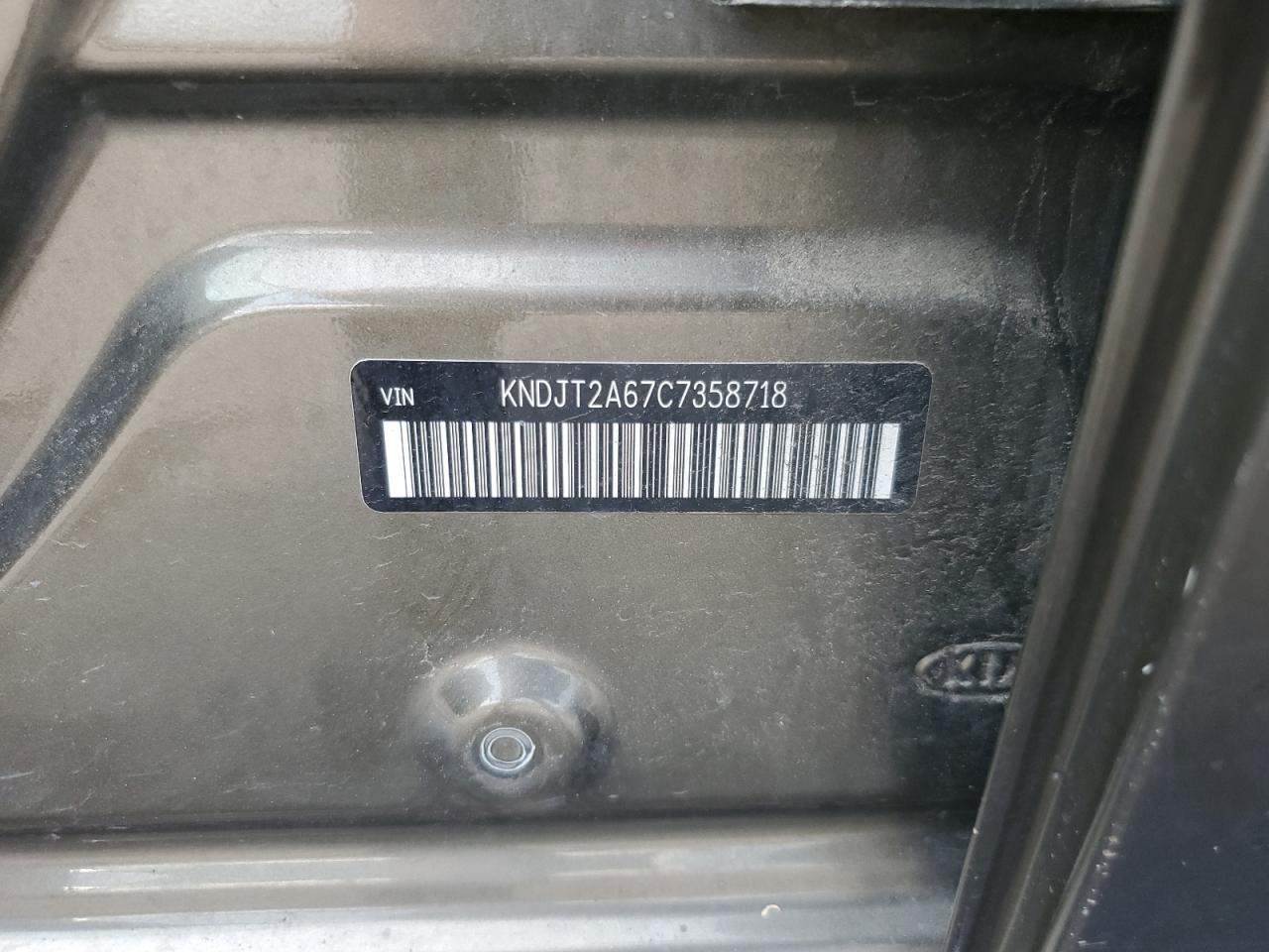 2012 Kia Soul + VIN: KNDJT2A67C7358718 Lot: 64182234