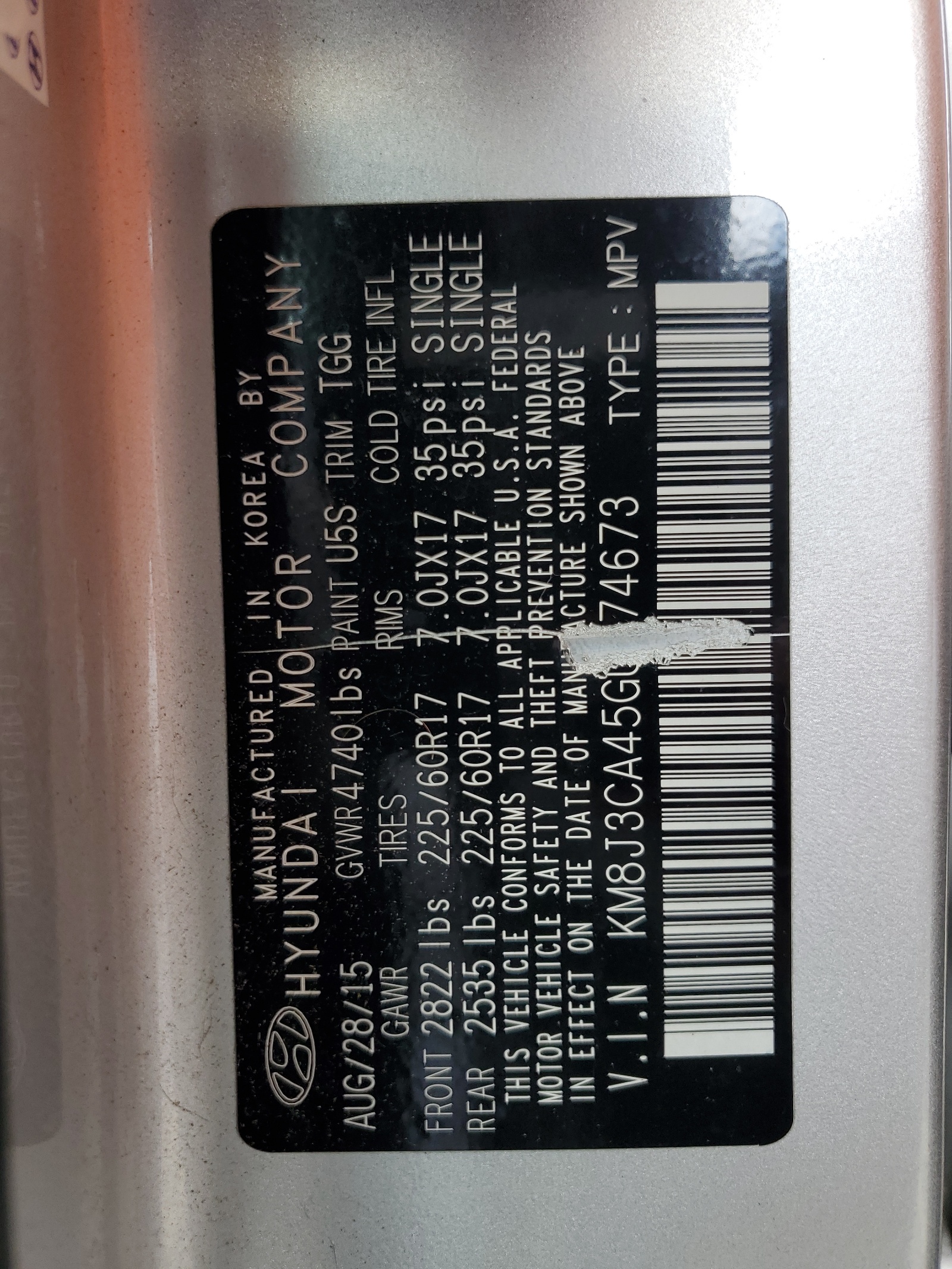 KM8J3CA45GU074673 2016 Hyundai Tucson Limited