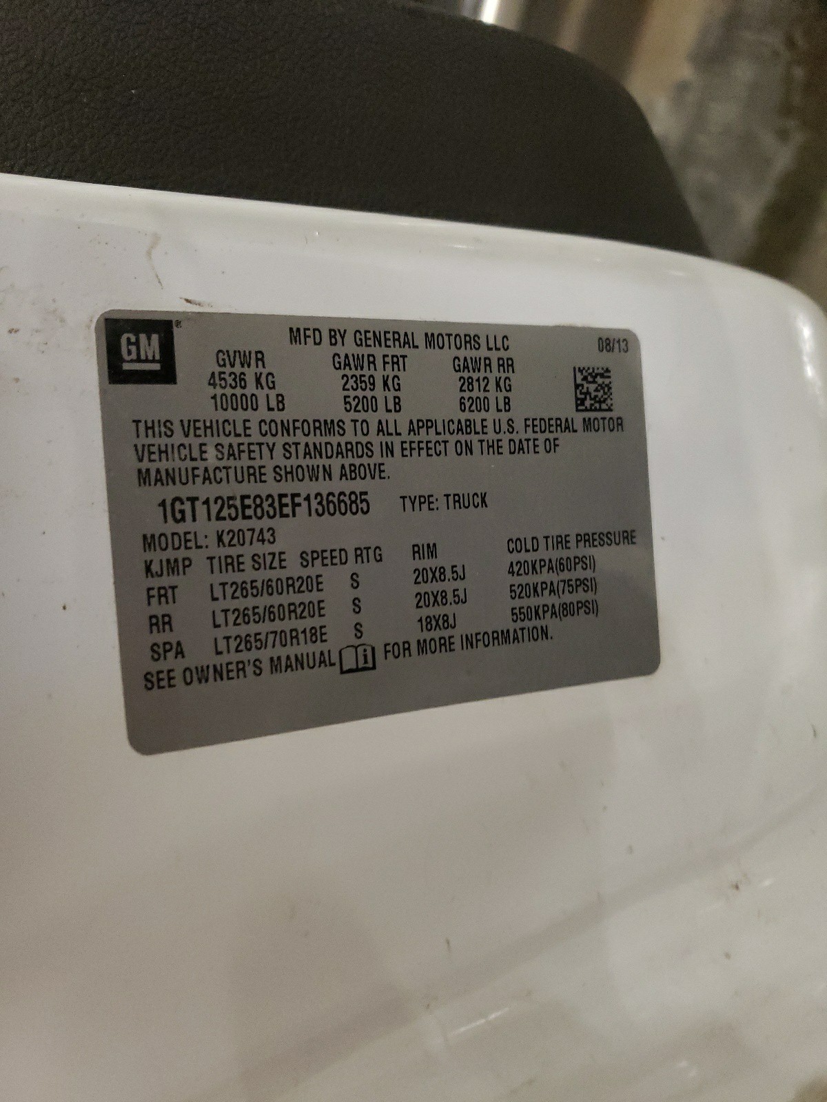 1GT125E83EF136685 2014 GMC Sierra K2500 Denali