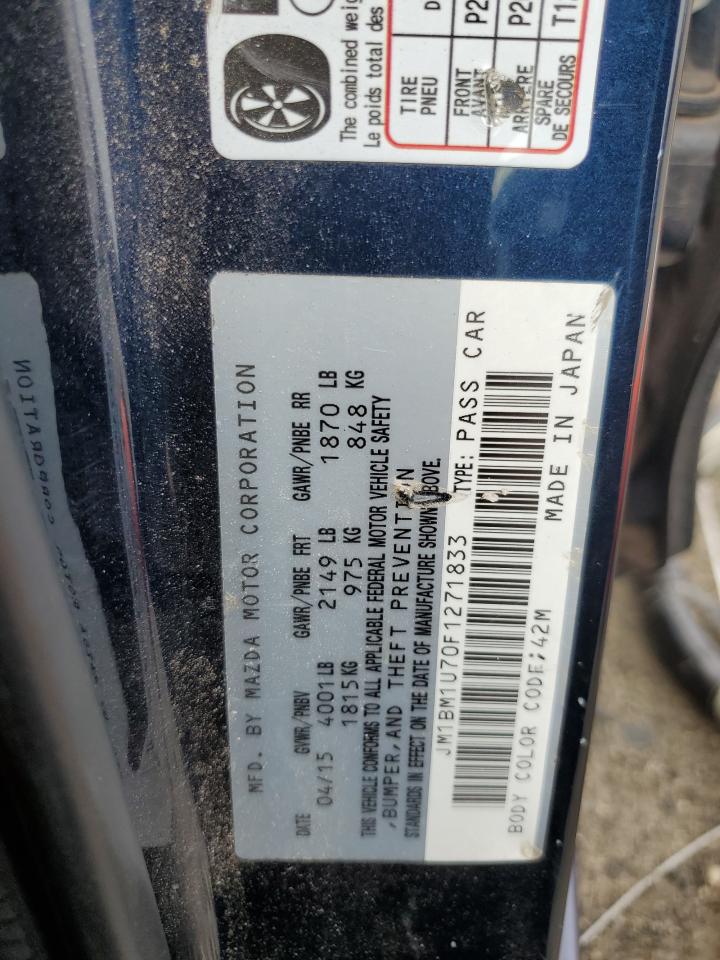 2015 Mazda 3 Sport VIN: JM1BM1U70F1271833 Lot: 63854934