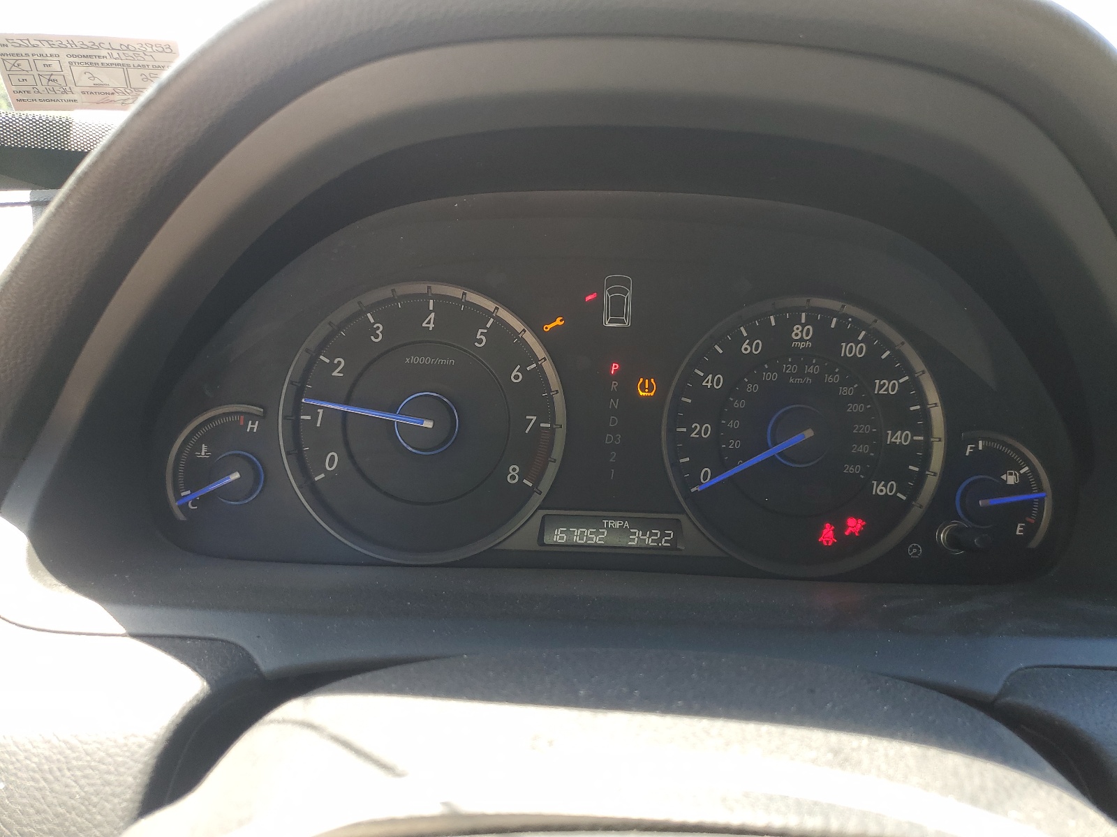 5J6TF3H33CL003953 2012 Honda Crosstour Ex