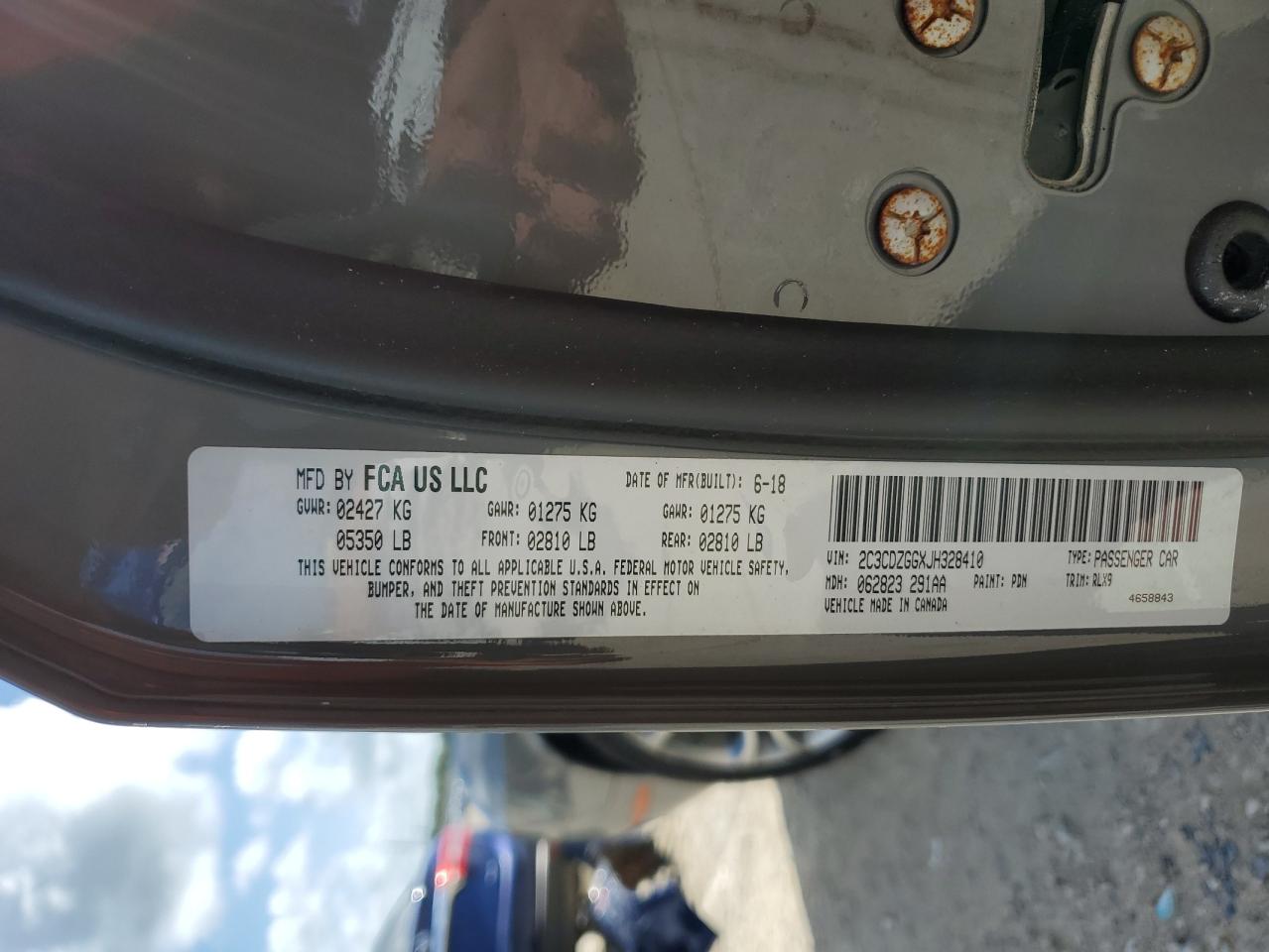 2018 Dodge Challenger Gt VIN: 2C3CDZGGXJH328410 Lot: 61468774