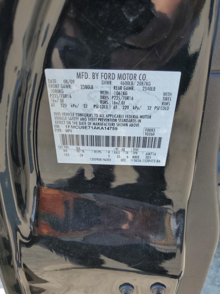 2010 Ford Escape Limited VIN: 1FMCU9E71AKA14759 Lot: 63467894