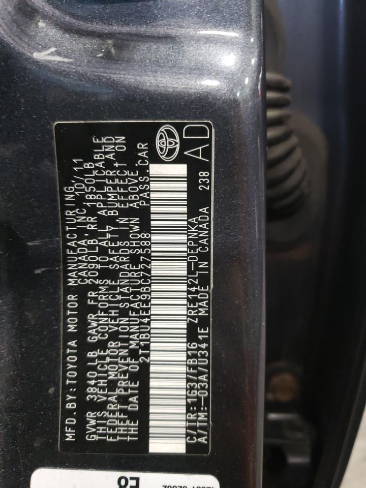 2T1BU4EE9BC727588 2011 Toyota Corolla Base