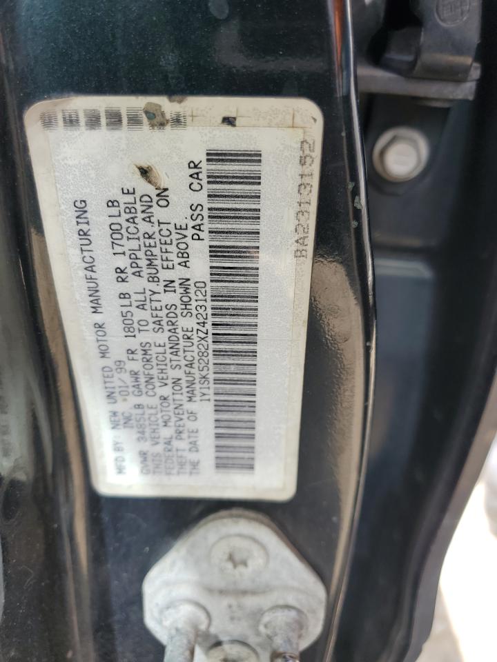 1999 Chevrolet Geo Prizm Base VIN: 1Y1SK5282XZ423120 Lot: 64604594