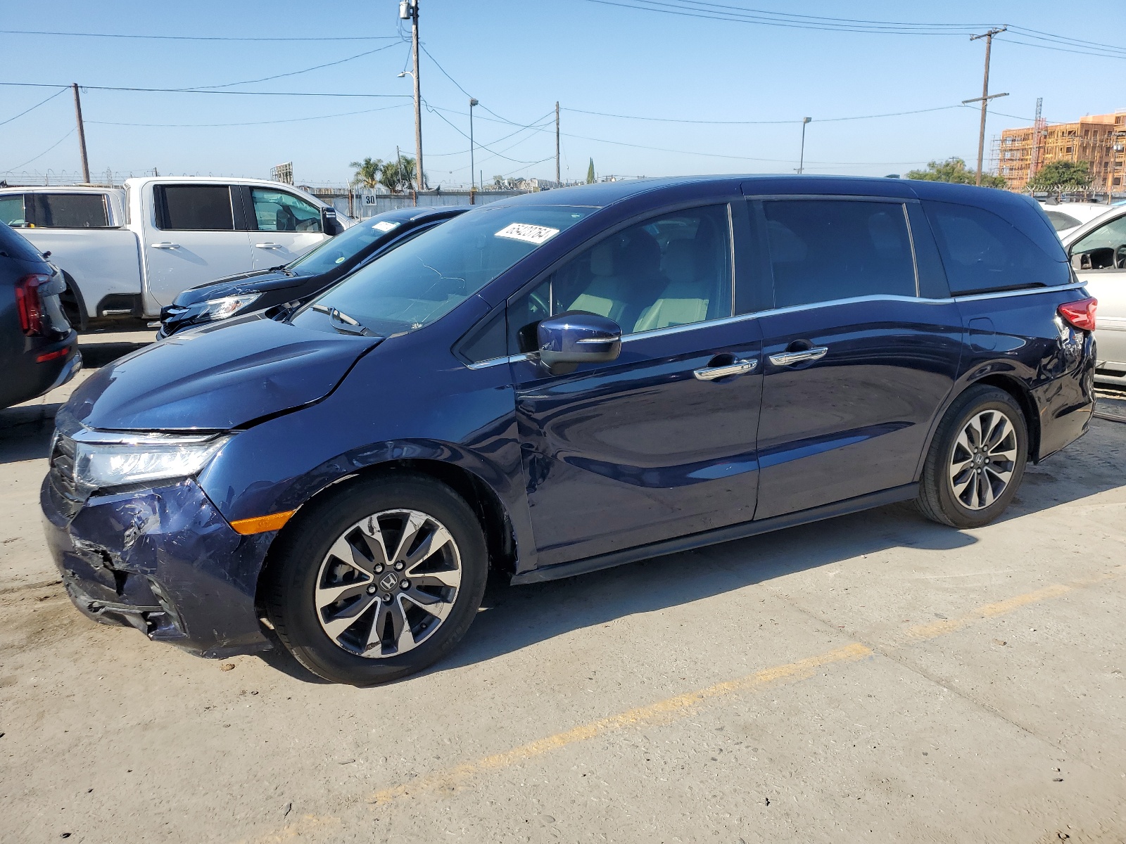 2022 Honda Odyssey Exl vin: 5FNRL6H75NB009661