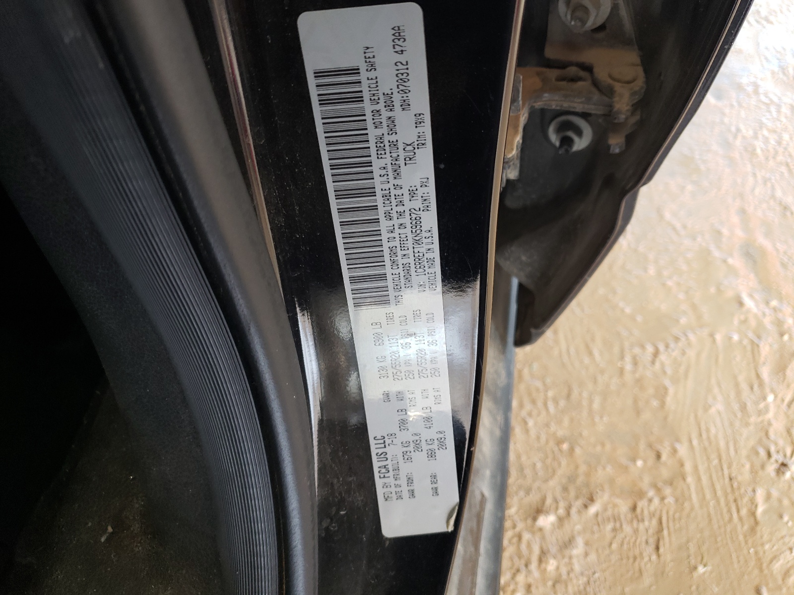 1C6RREFT0KN596672 2019 Ram 1500 Big Horn/Lone Star