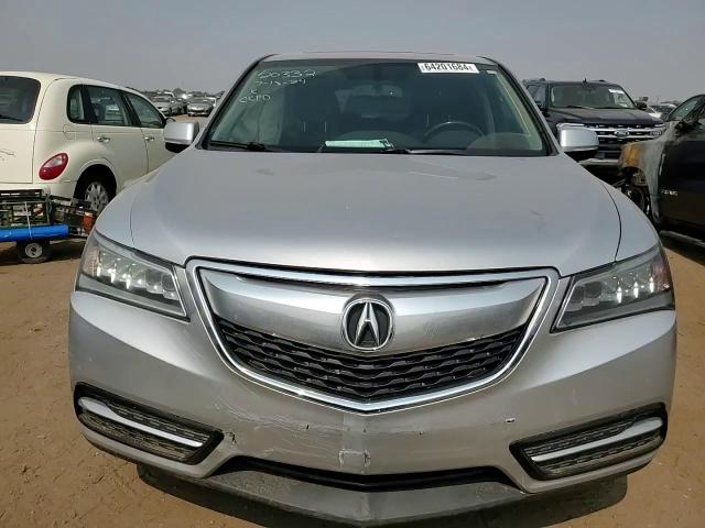 2014 Acura Mdx VIN: 5FRYD4H27EB015428 Lot: 64201684